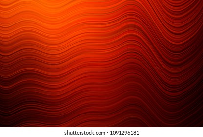 Dark Red, Yellow vector background with abstract lines. An elegant bright illustration with gradient. New composition for your brand book.