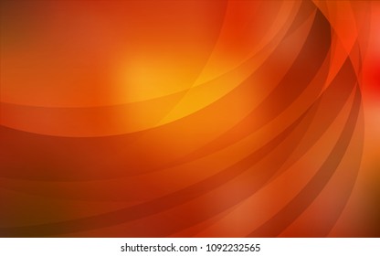 Dark Red, Yellow vector background with bent ribbons. An elegant bright illustration with gradient. New composition for your brand book.