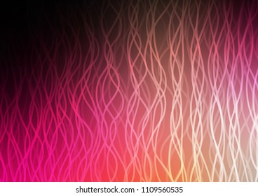 Dark Red, Yellow vector background with liquid shapes. Blurred geometric sample with gradient bubbles.  Marble design for your web site.