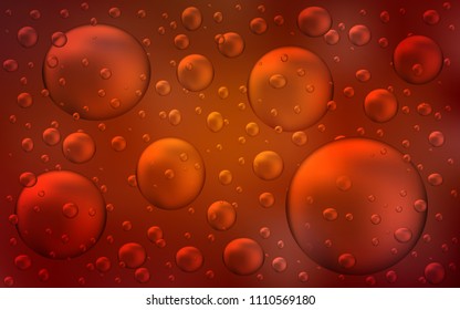 Dark Red, Yellow vector background with dots. Illustration with set of shining colorful abstract circles. Completely new template for your brand book.