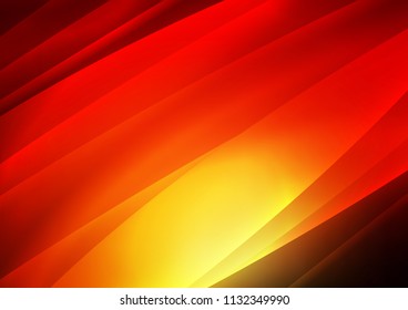 Dark Red, Yellow vector background with straight lines. Glitter abstract illustration with colored sticks. Best design for your ad, poster, banner.