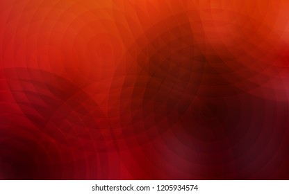 Dark Red, Yellow vector background with bubbles. Blurred decorative design in abstract style with bubbles. Pattern can be used for futuristic ad, booklets.