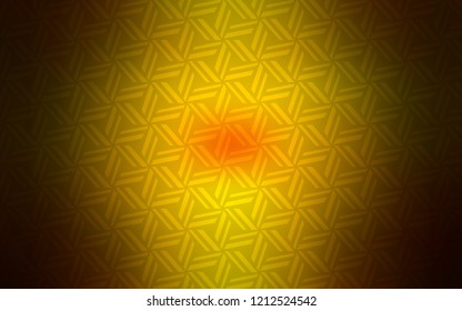 Dark Red, Yellow vector background with triangles. Beautiful illustration with triangles in nature style. Modern template for your landing page.