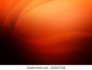 Dark Red, Yellow vector background with liquid shapes. Colorful illustration in abstract marble style with gradient. Textured wave pattern for backgrounds.