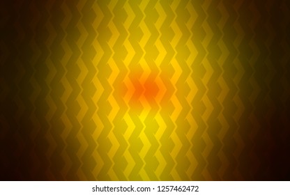 Dark Red, Yellow vector background with straight lines. Colorful shining illustration with lines on abstract template. Pattern for ads, posters, banners.
