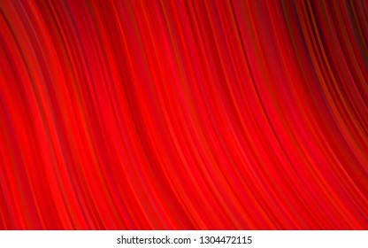 Dark Red, Yellow vector background with lava shapes. Glitter abstract illustration with wry lines. The best blurred design for your business.