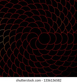 Dark Red, Yellow vector background with circles. Illustration with set of shining colorful abstract spheres. Pattern for booklets, leaflets.