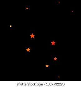 Dark Red, Yellow vector background with small and big stars. Colorful illustration with abstract gradient stars. Best design for your ad, poster, banner.