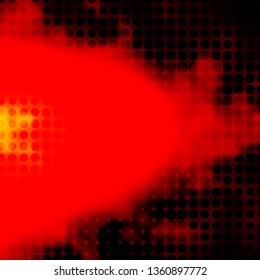 Dark Red, Yellow vector background with circles. Abstract colorful disks on simple gradient background. Pattern for booklets, leaflets.