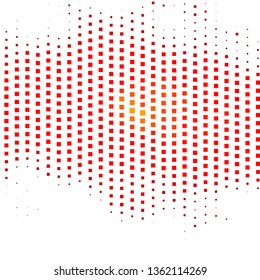 Dark Red, Yellow vector background in polygonal style. Colorful illustration with gradient rectangles and squares. Pattern for websites, landing pages.