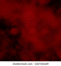 Dark Red, Yellow vector background with circles. Illustration with set of shining colorful abstract spheres. Design for posters, banners.