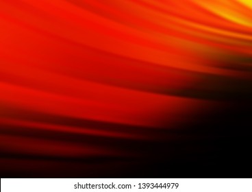 Dark Red, Yellow vector background with lava shapes. An elegant bright illustration with gradient. Marble style for your business design.