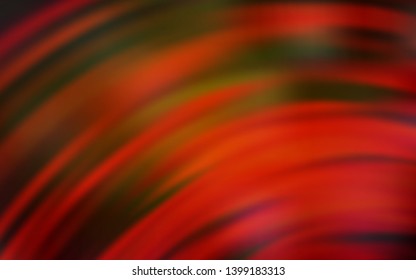 Dark Red, Yellow vector background with wry lines. A sample with colorful lines, shapes. New composition for your brand book.
