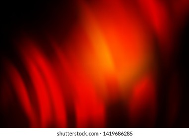 Dark Red, Yellow vector background with liquid shapes. Modern gradient abstract illustration with bandy lines. New composition for your brand book.