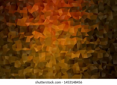 Dark Red, Yellow vector background with rectangles. Beautiful illustration with rectangles and squares. The template can be used as a background.