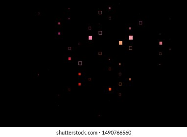 Dark Red, Yellow vector background with rectangles. Illustration with set of colorful rectangles. Pattern for busines booklets, leaflets.