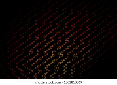 Dark Red, Yellow vector background with rectangles. Illustration with set of colorful rectangles. Background for cell phones.