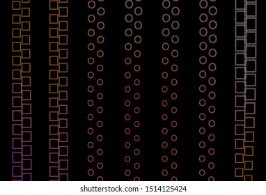 Dark Red, Yellow vector background with rectangles. Abstract gradient illustration with rectangles. Pattern for websites, landing pages.