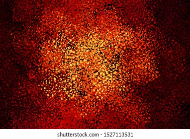 Dark Red, Yellow vector background with abstract shapes. Colorful chaotic forms with gradient in modern style. Best smart design for your business.