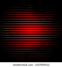 Dark Red, Yellow vector background with bubbles. Abstract decorative design in gradient style with bubbles. Pattern for wallpapers, curtains.