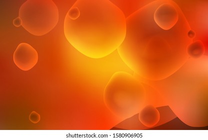 Dark Red, Yellow vector background with curved circles. A vague circumflex abstract illustration with gradient. A new texture for your  ad, booklets, leaflets.