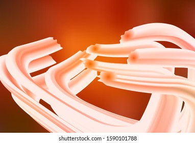 Dark Red, Yellow vector background with bent lines. Colorful abstract illustration with gradient lines. Abstract style for your business design.