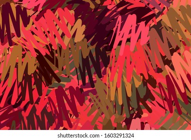 Dark Red, Yellow vector background with stright stripes. Shining colored illustration with sharp stripes. Smart design for your business advert.