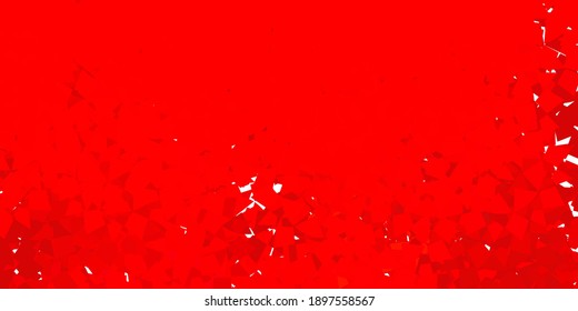 Dark red, yellow vector background with polygonal forms. Outstanding abstract illustration with range of colorful triangles. Design for your wallpapers.