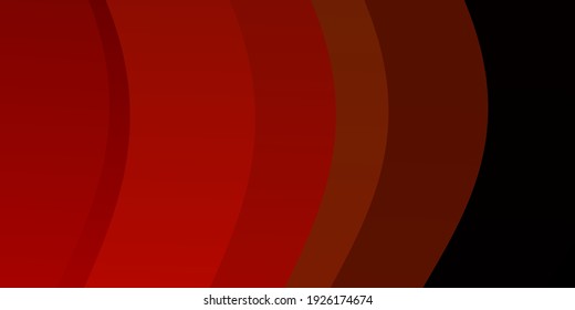 Dark Red, Yellow vector background with bows. Colorful abstract illustration with gradient curves. Template for cellphones.