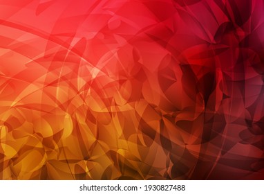 Dark Red, Yellow vector background with abstract shapes. Simple colorful illustration with abstract gradient shapes. Best smart design for your business.