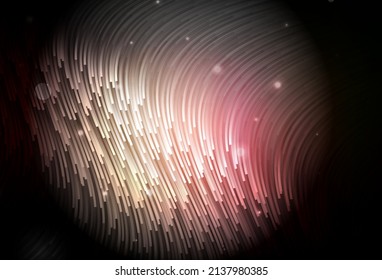 Dark Red, Yellow vector background with curved lines. A completely new colorful illustration in simple style. Business design for posters, banners.