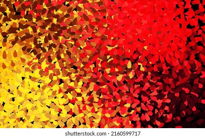 Dark Red, Yellow vector background with abstract shapes. Modern abstract illustration with colorful random forms. Modern design for your business card.
