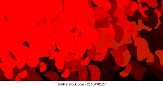 Dark red, yellow vector background with random forms. Illustration with colorful shapes in abstract style. Smart design for your business.