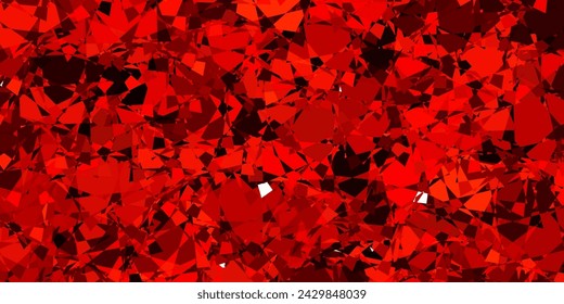 Dark Red, Yellow vector background with polygonal forms. Triangle shapes with colorful gradient in abstract style. Design for your wallpapers.