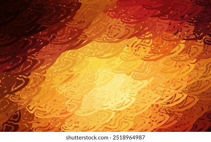 Vermelho-escuro, fundo vetorial amarelo com polígonos abstratos. Ilustração abstrata moderna com formas aleatórias coloridas. O melhor design inteligente para a sua empresa.