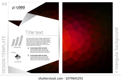 Dark Red, Yellow vector  banner for websites. Abstract booklet on colored background with gradient. Pattern for beautiful business cards, folders.