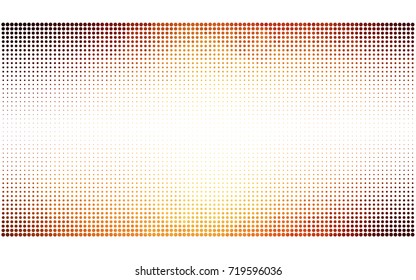 Dark Red, Yellow vector banners set of circles, spheres. Abstract spots. Art Background of bubbles in halftone style with colored gradient.
