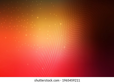 Dark Red, Yellow vector Beautiful colored illustration with blurred circles in nature style. Abstract illustration with colored bubbles in nature style. Base for booklets, leaflets