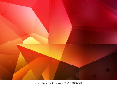 Oscuro rojo, vector amarillo Hermosa ilustración de color con círculos borrosos en estilo natural. Burbujas borrosas sobre fondo abstracto con gradiente colorido. Fondo de escritorio para un teléfono móvil.