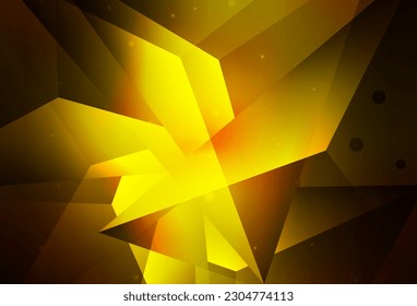 Dark Red, Yellow vector Beautiful colored illustration with blurred circles in nature style. Blurred bubbles on abstract background with colorful gradient. Simple design for your web site.