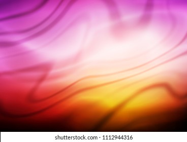 Dark Red, Yellow vector blurred shine abstract pattern. Glitter abstract illustration with an elegant design. The template can be used as a background of a cell phone.