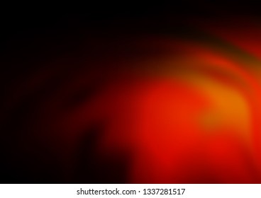 Dark Red, Yellow vector blurred bright pattern. A vague abstract illustration with gradient. The blurred design can be used for your web site.
