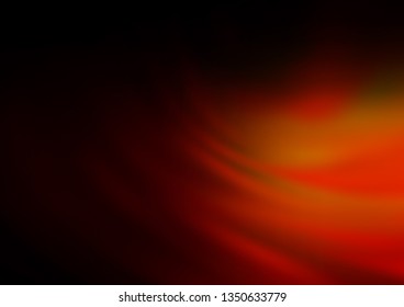 Dark Red, Yellow vector blurred shine abstract background. A vague abstract illustration with gradient. The background for your creative designs.