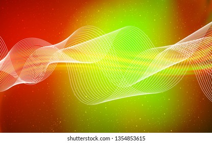 Dark Red, Yellow vector blurred bright texture. An elegant bright illustration with gradient. Elegant background for a brand book.