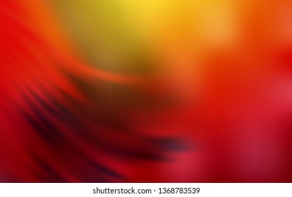 Dark Red, Yellow vector blurred bright texture. Shining colored illustration in smart style. Elegant background for a brand book.