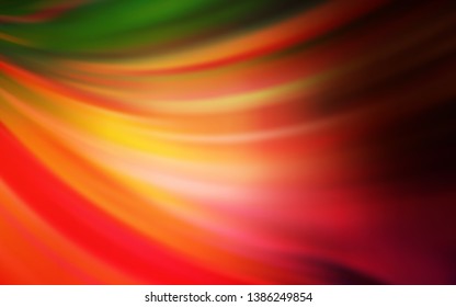 Dark Red, Yellow vector blurred background. Creative illustration in halftone style with gradient. Smart design for your work.
