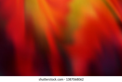 Dark Red, Yellow vector blurred bright texture. Creative illustration in halftone style with gradient. New way of your design.