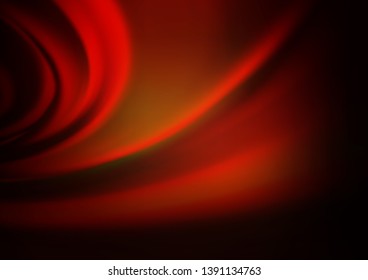 Dark Red, Yellow vector blurred shine abstract background. Glitter abstract illustration with an elegant design. The background for your creative designs.