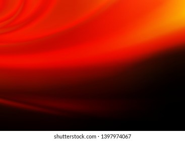 Dark Red, Yellow vector blurred bright background. Glitter abstract illustration with an elegant design. The background for your creative designs.