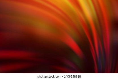 Dark Red, Yellow vector blurred pattern. Glitter abstract illustration with gradient design. Background for designs.